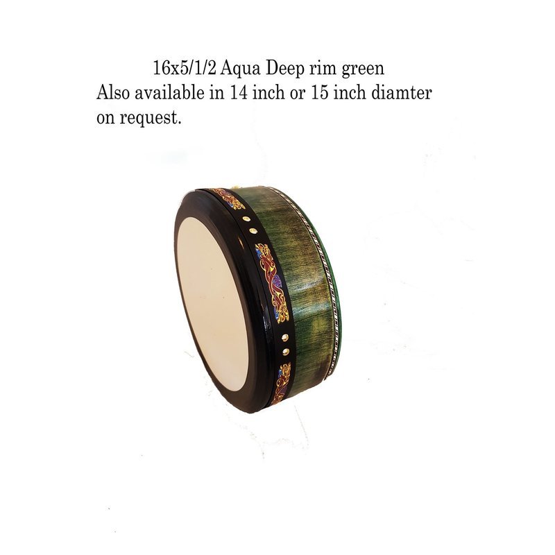 16 x 5/1/2 Aqua Green Hand Tuneable
