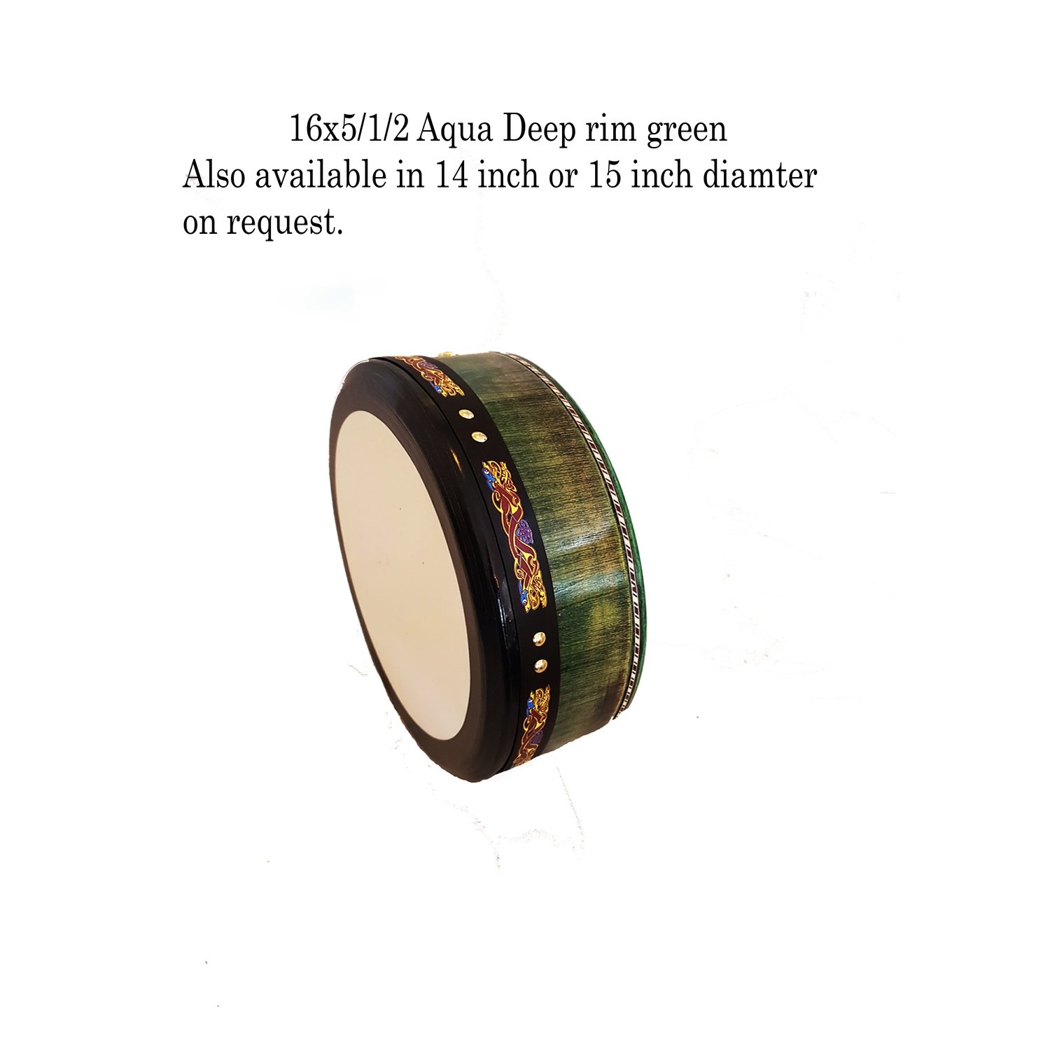 16 x 5/1/2 Aqua Green Hand Tuneable