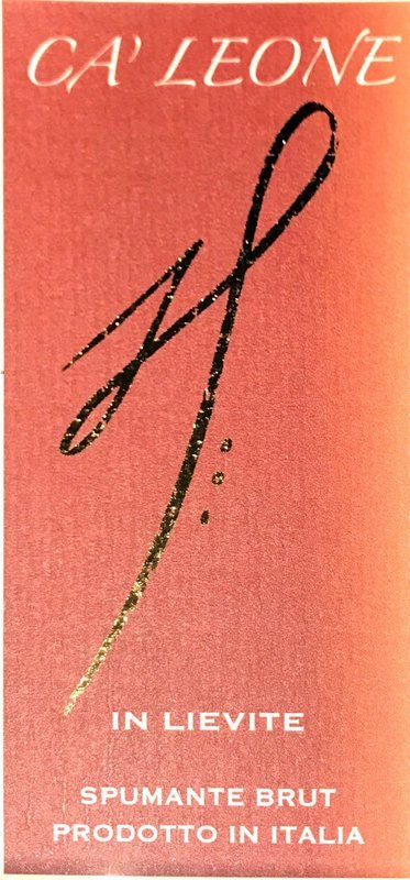 CA&#39; LEONE Spumante Brut in Lievite 12 Bottles Box 75ml Vendimia 2020