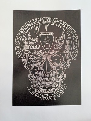 Ouija Skull A4 Print