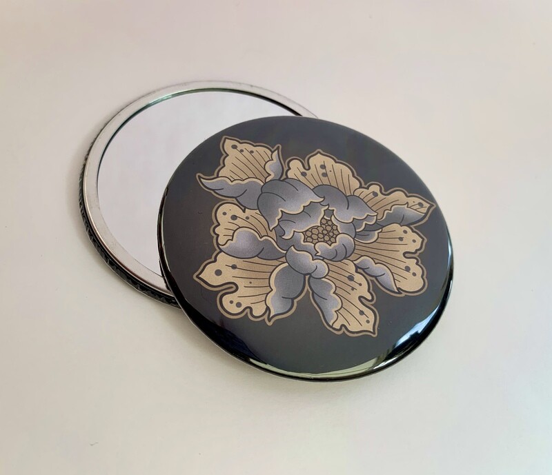 Peony Pocket Mirror