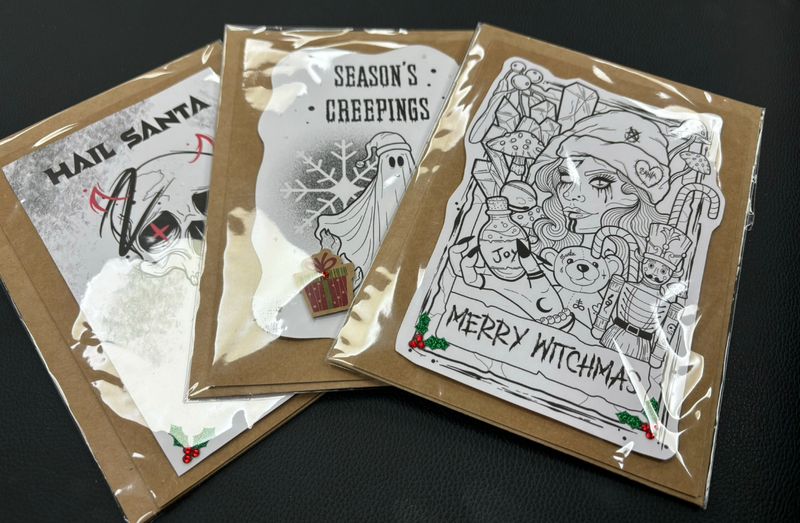 Gothic Christmas Card Set
