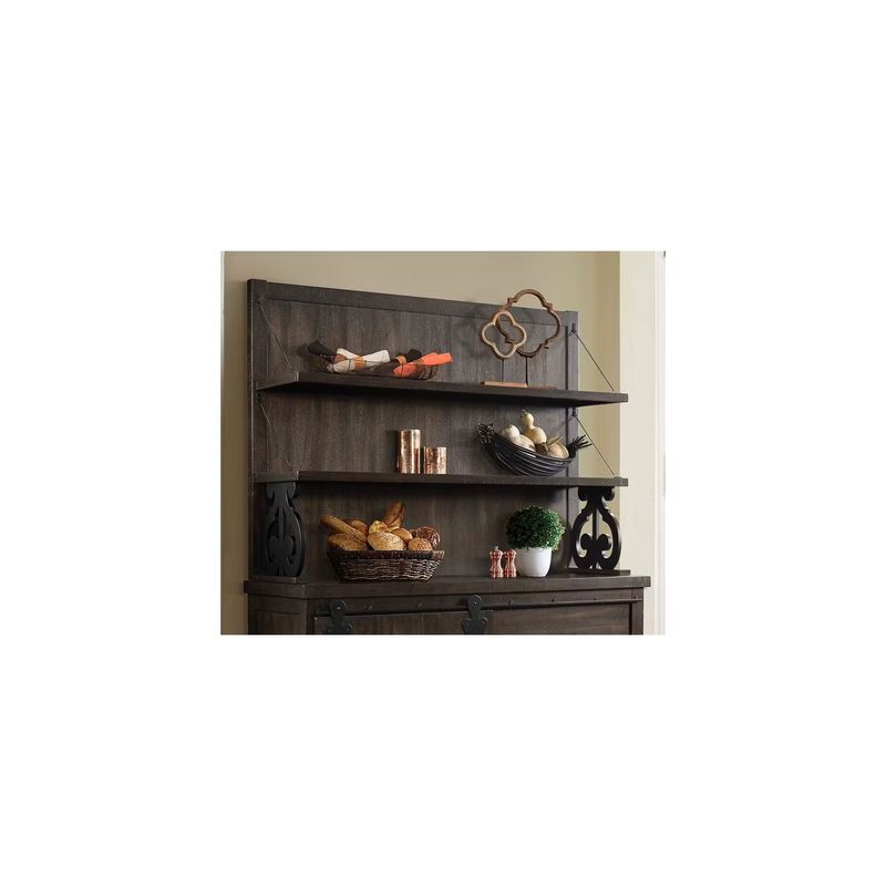 Stone Charcoal Server Hutch