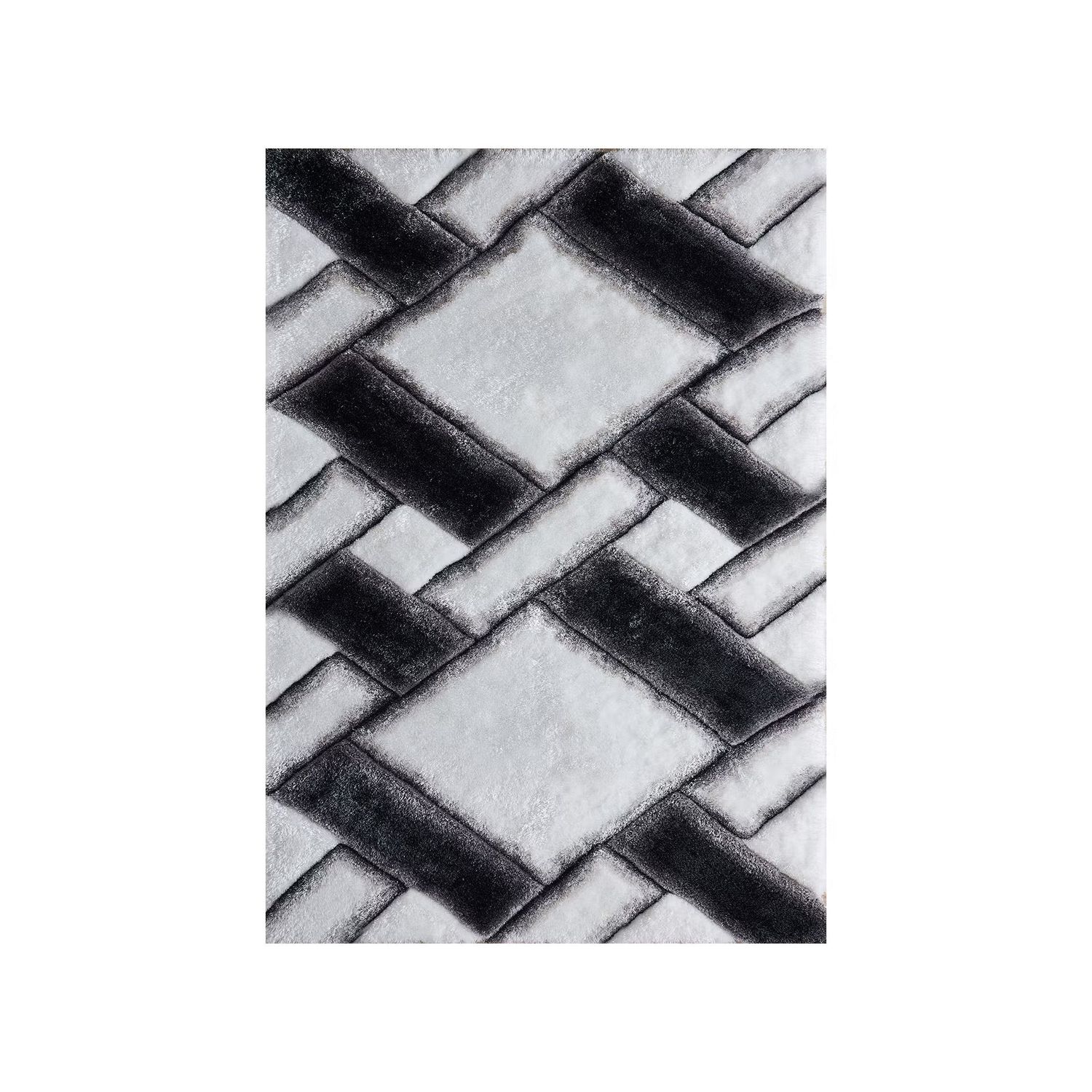 Black/white Rug Mateos Shag