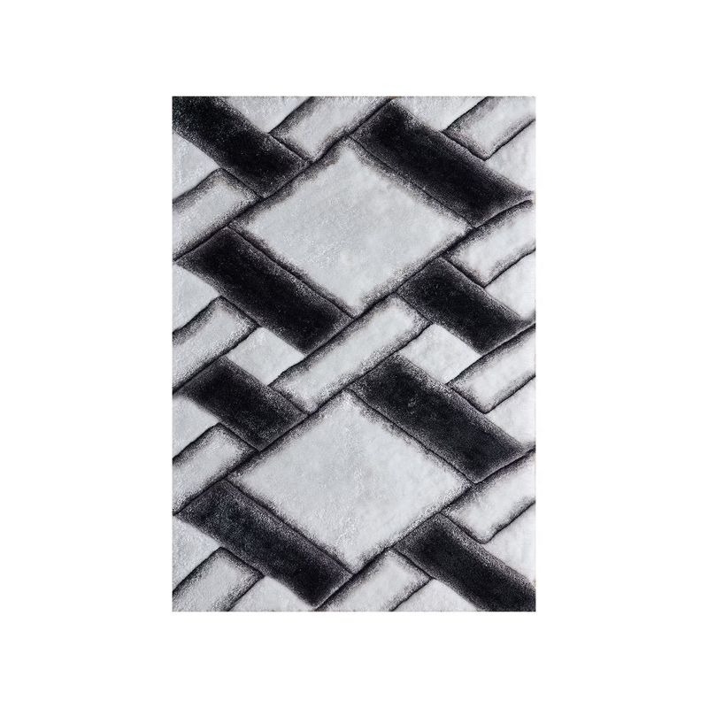 Black/white Rug Mateos Shag