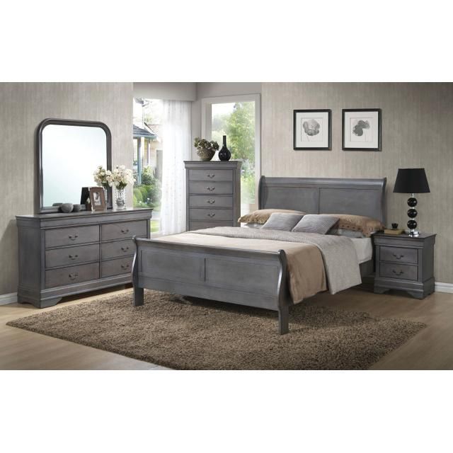 Louis Philippe Grey Chest
