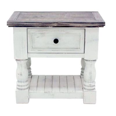 Maria Nero White/ash Nightstand