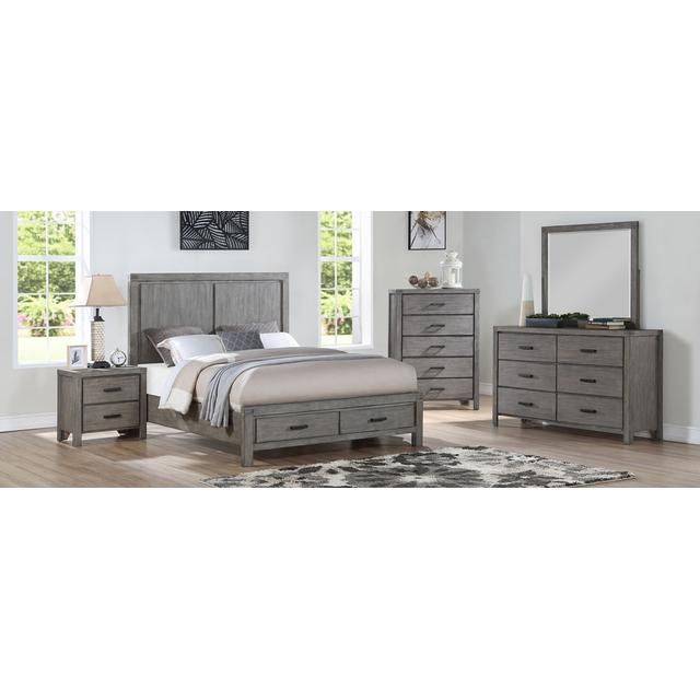 Copeland Gray Queen Storage Bed, Dresser, Mirror Copeland Gray Queen Storage Bed, Dresser, Mirror