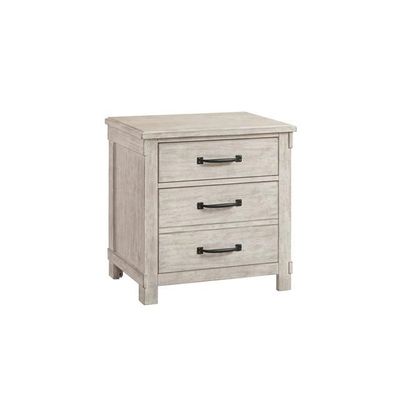 Scott White Nightstand W/usb