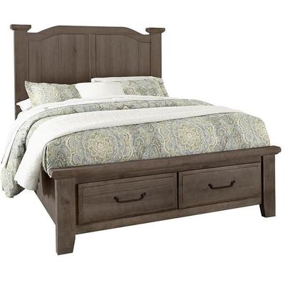 Lumbermill Saddle Grey King Bed