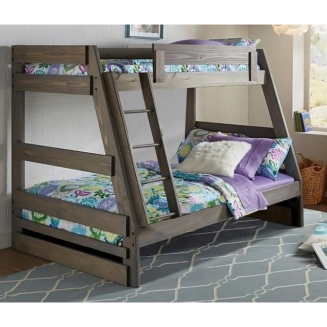 Grey A-frame 3pc Bunkbed Grey A-frame 3pc Bunkbed