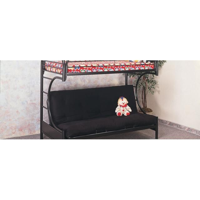 Black Twin/full Futon Bunkbed Black Twin/full Futon Bunkbed