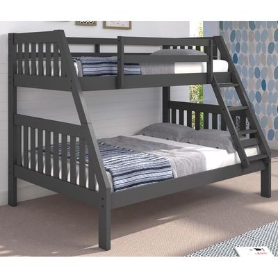 Gray Twin/full Mission Bunkbed