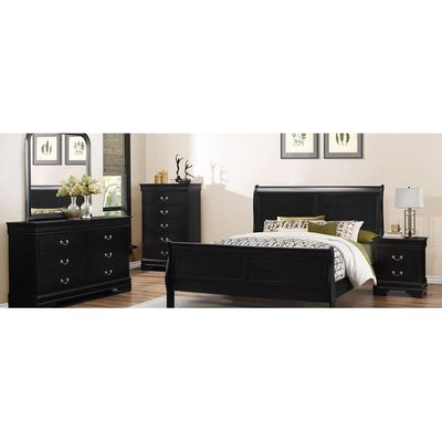 Louis Philippe Ebony Full Bed Louis Philippe Ebony Full Bed