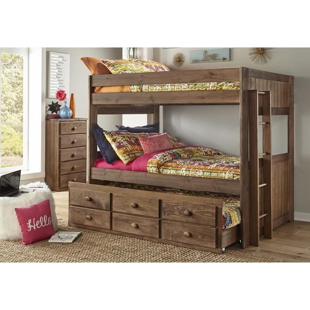 Chestnut Full/full Complete Bunkbed W/o Trundle Chestnut Full/full Complete Bunkbed W/o Trundle