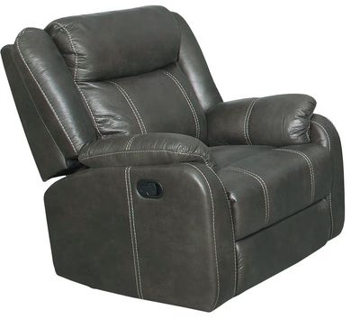 Gin Rummy Charcoal Chaise Glider Recliner
