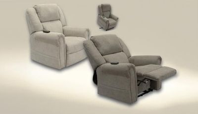 Power Lift/Headrest/Lay Flat Recliner w/CR3 Heat/Massage