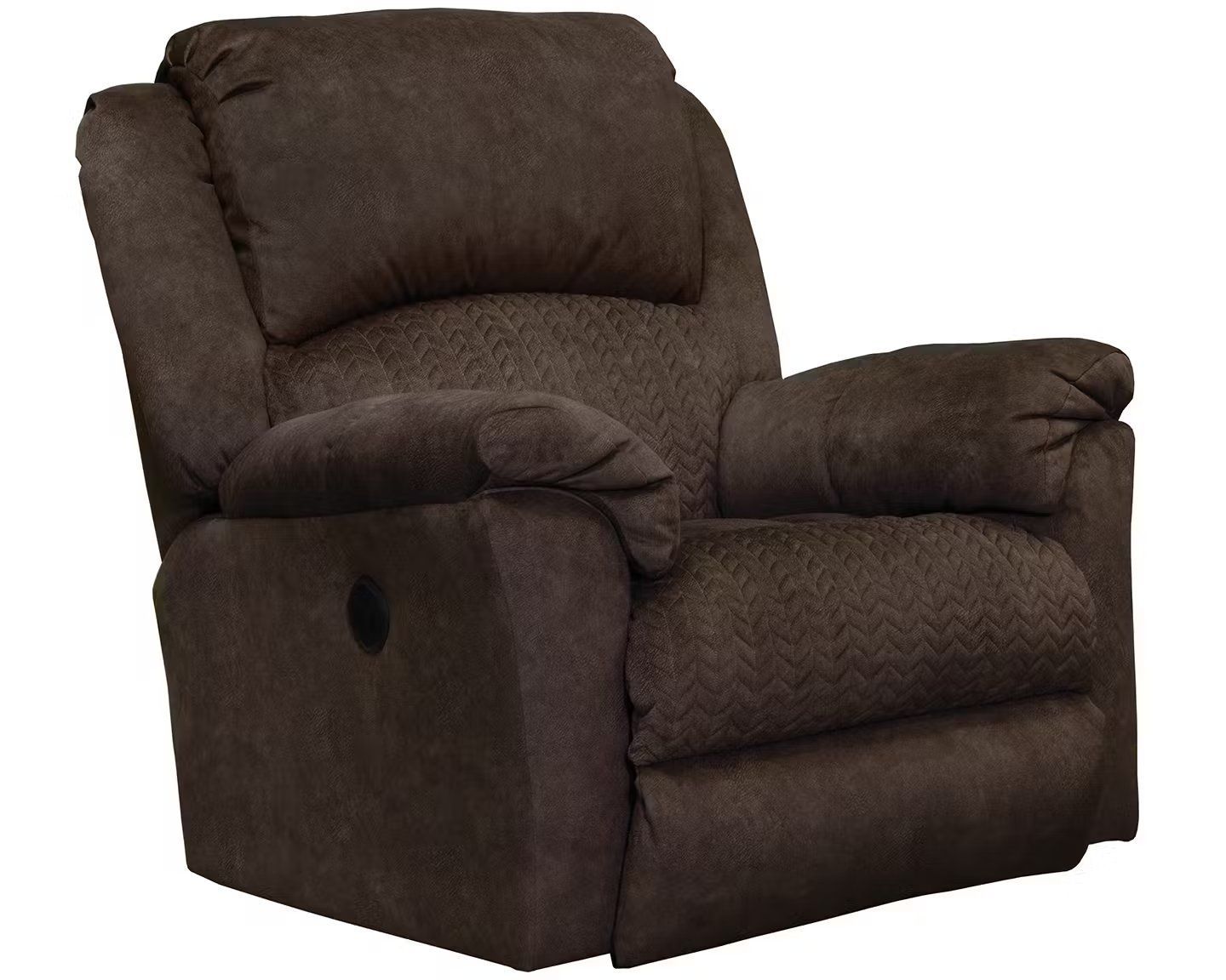 Malloy Chocolate Power Rocker Recliner
