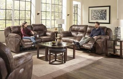 Power Headrest w/ Lumbar Power Lay Flat Recliner Model #7618907