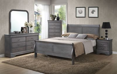 Louis Philippe Grey Bedroom C4934A