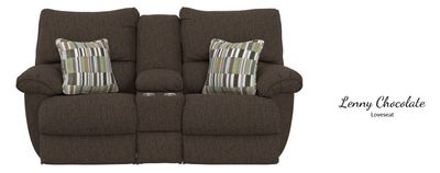 257 Lenny Chocolate Manual Reclining Sofa