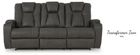 34604-S-TI MANUAL RECLINING SOFA WITH DDT  Transformer Iron