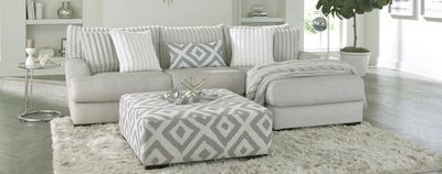 938 Cloud Heights Silver 2PC Sectional