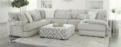 938 Cloud Heights Silver 3PC Sectional
