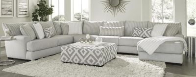 938 Cloud Heights Silver 4PC Sectional