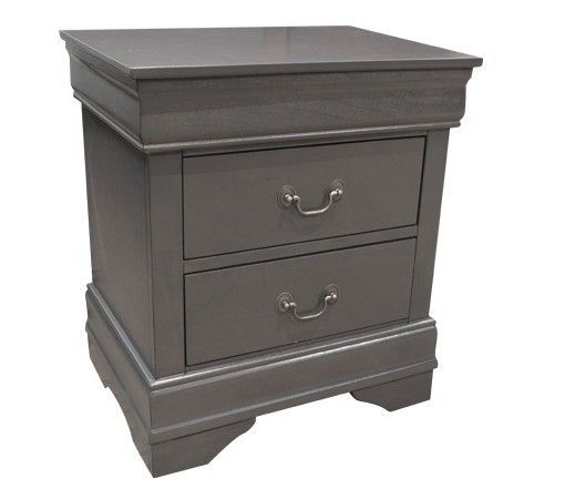 Louis Philippe Grey Nightstand C4935A020
