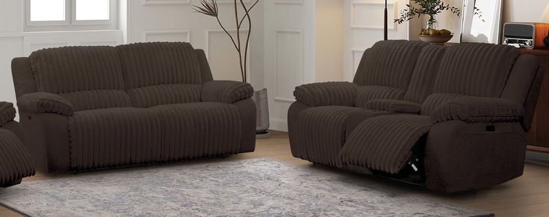 PX2204-03-MC POWER RECLINING SOFA WITH USB  Mondo Chocolate