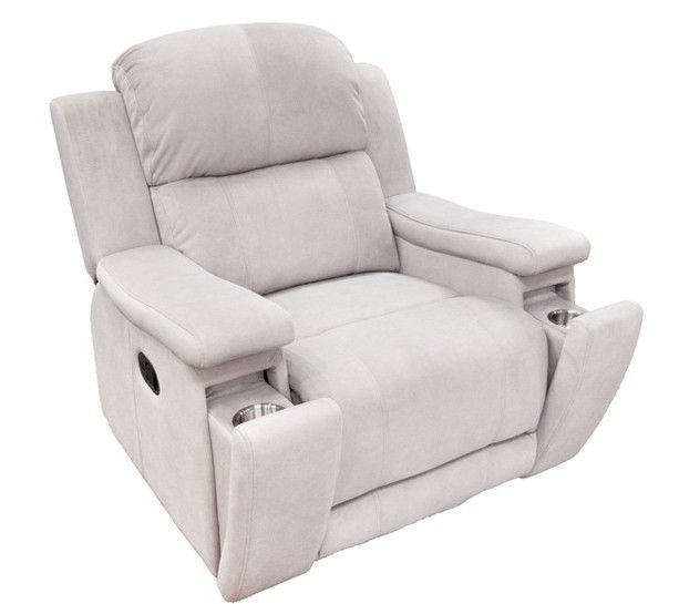 1171-31-VD Valeria Dove Glider Recliner with Cup Holder 1171-31-VD Valeria Dove Glider Recliner with Cup Holder