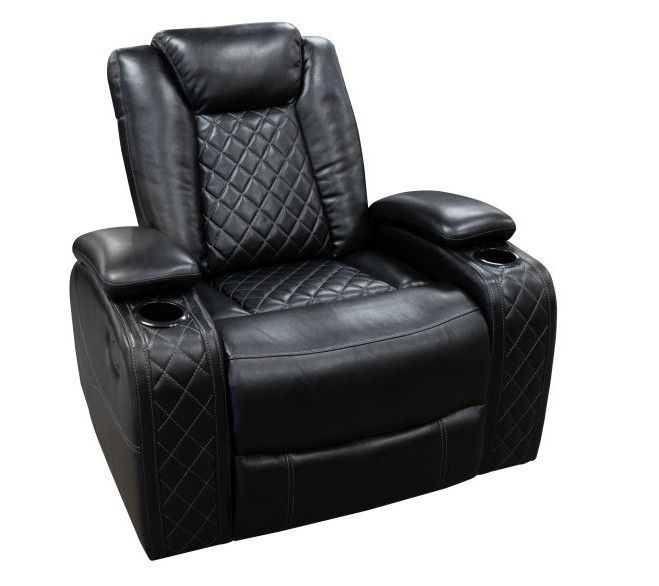U1769-13-OBL Omega Black Glider Recliner