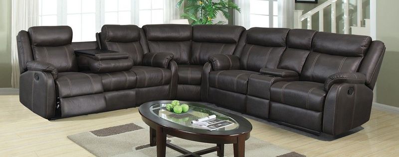 LV7303 Gin Rummy Charcoal Manual Sectional