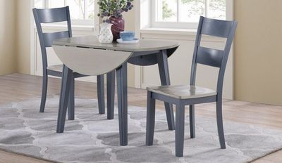 8210 Grey / Graphite Drop Leaf Dining