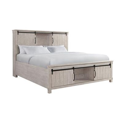 Scott White King Storage Bed SC670KB Scott White King Storage Bed SC670KB