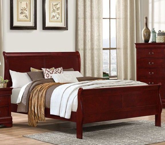 Louis Philippe Martini Cherry King Bed C4937AKB