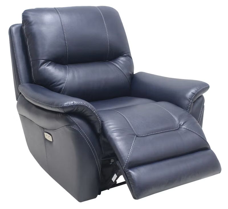 New Reggio Blue Power Recliner