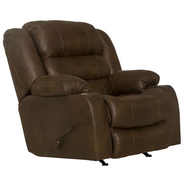 Beckley Walnut Rocker Recliner W/ Cup Holder