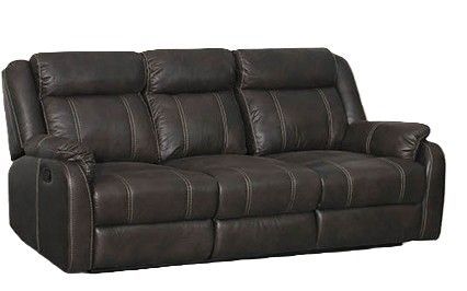 LV7303-S-GR Gin Rummy Charcoal Manual Reclining Sofa LV7303-S-GR Gin Rummy Charcoal Manual Reclining Sofa