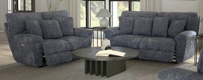61481-1933-38 Paxon Smoke Power Sofa with Headrest