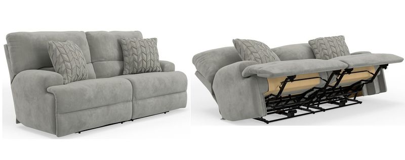 61280-7-1816-28 Renaldo Stone Power Reclining Sofa Zero Gravity 61280-7-1816-28 Renaldo Stone Power Reclining Sofa Zero Gravity