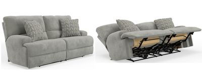 61280-7-1816-28 Renaldo Stone Power Reclining Sofa Zero Gravity 61280-7-1816-28 Renaldo Stone Power Reclining Sofa Zero Gravity