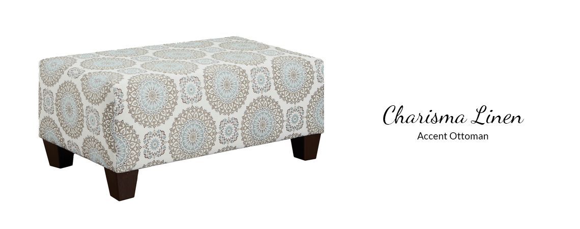 3440 Charisma Linen Accent Ottoman 3440 Charisma Linen Accent Ottoman