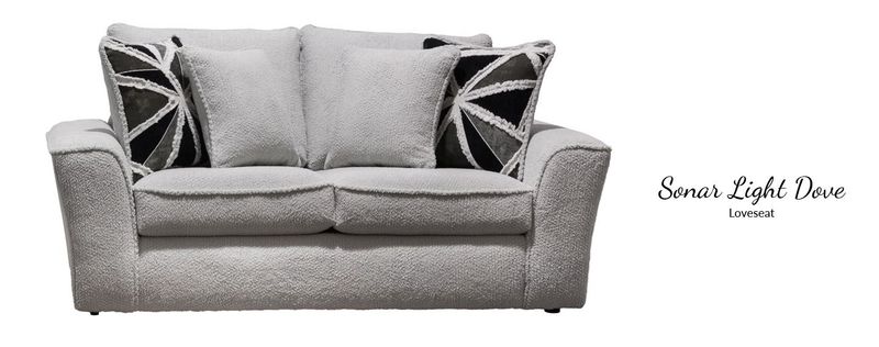 1646 Sonar Light Dove Loveseat