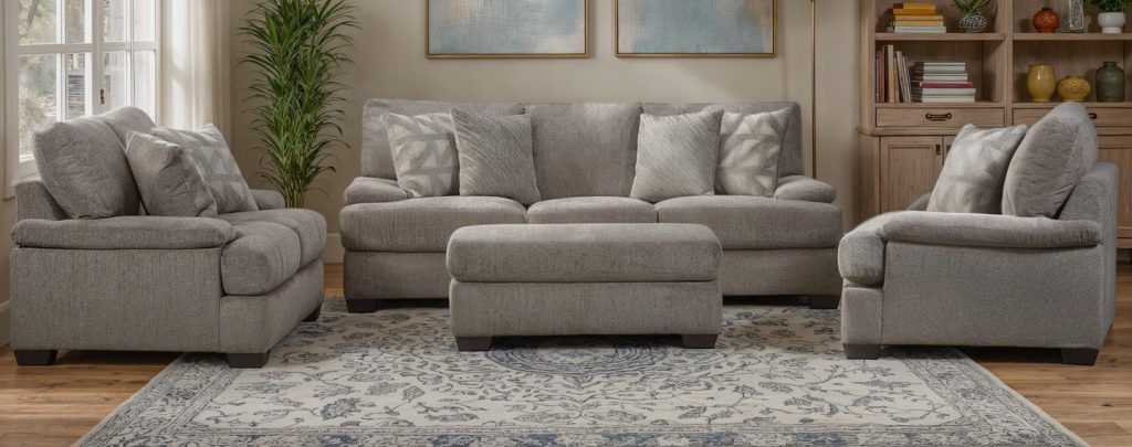 2170 Vader Cement Ottoman