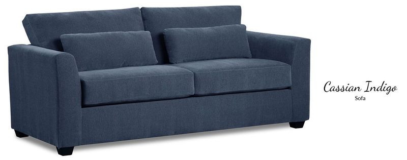 3250 Cassian Indigo Ottoman
