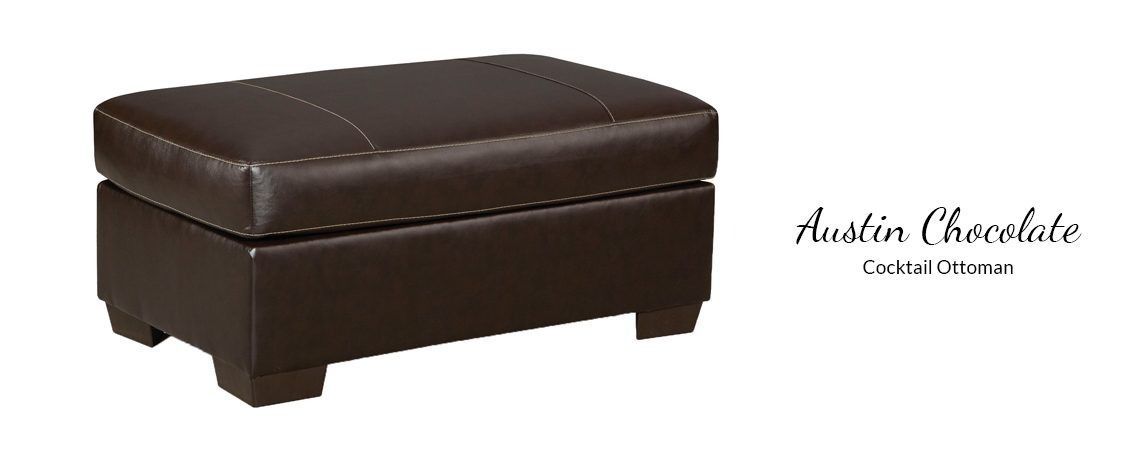 5600 Austin Chocolate Cocktail Ottoman