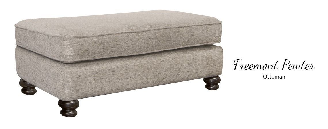 4447 Freemont Pewter Ottoman 4447 Freemont Pewter Ottoman