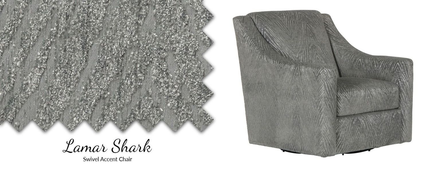 4098 Lamar Shark Swivel Accent Chair